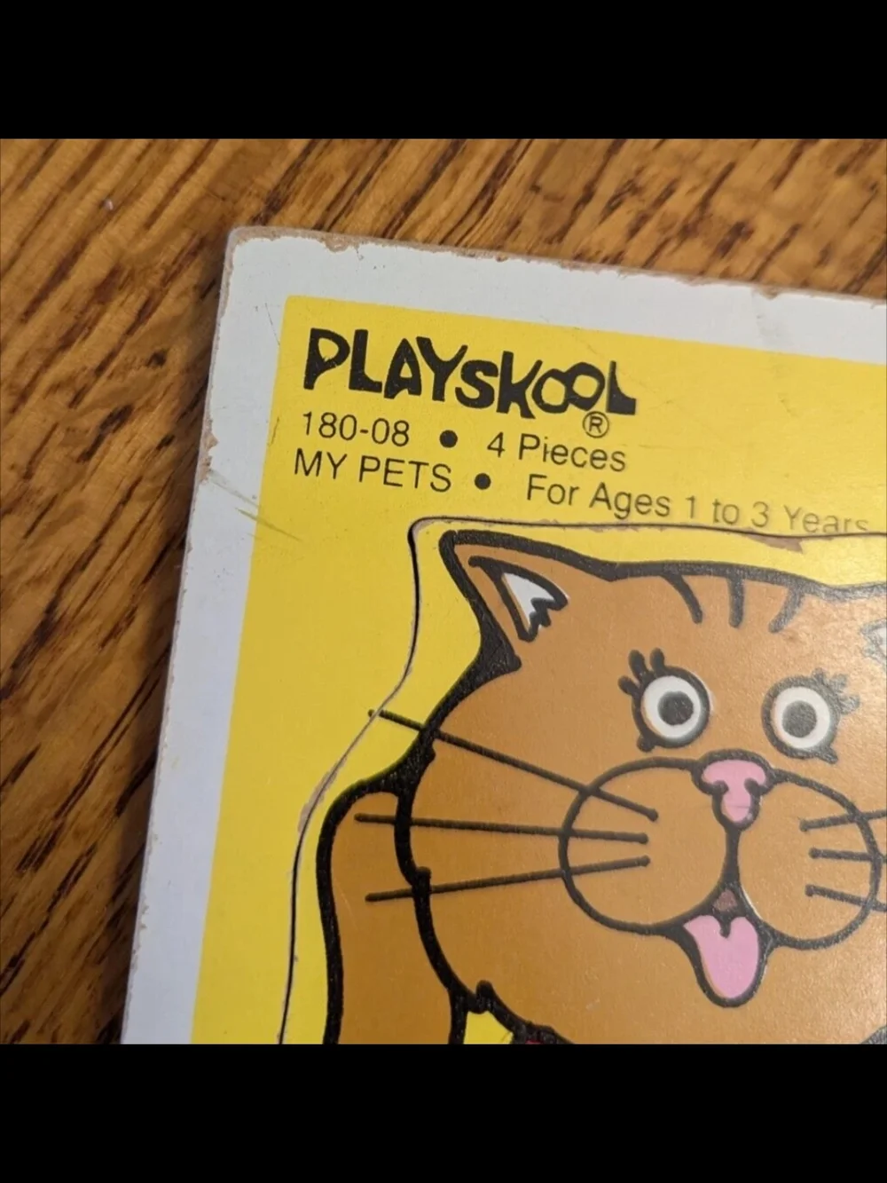 Playskool │ 180-08 │4 Piece My Pets Puzzle │Vintage │Ages 1-3 Years